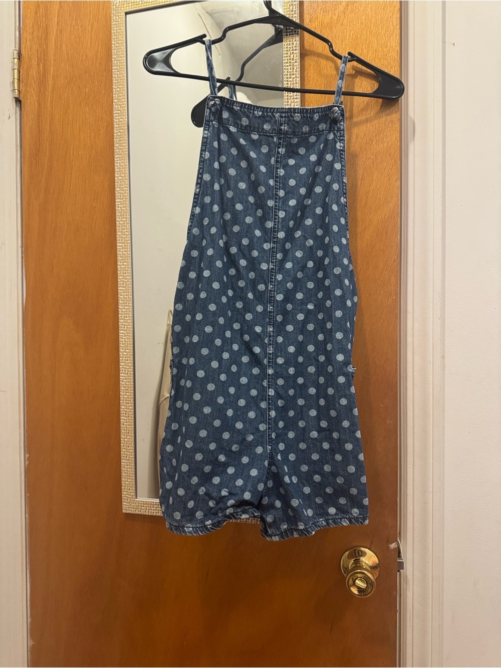 Urban Outfitters BDG Polka Dot Denim Romper - Picture 2 of 4